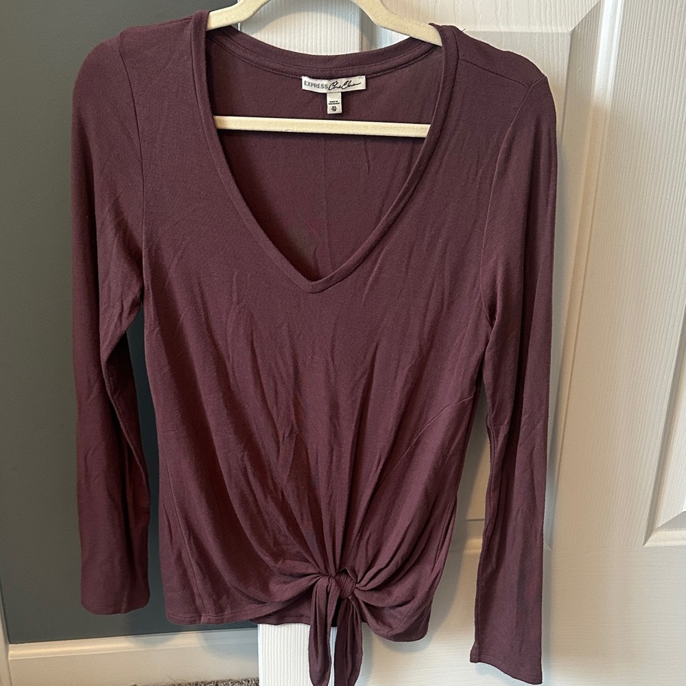 Purple Long Sleeve Top